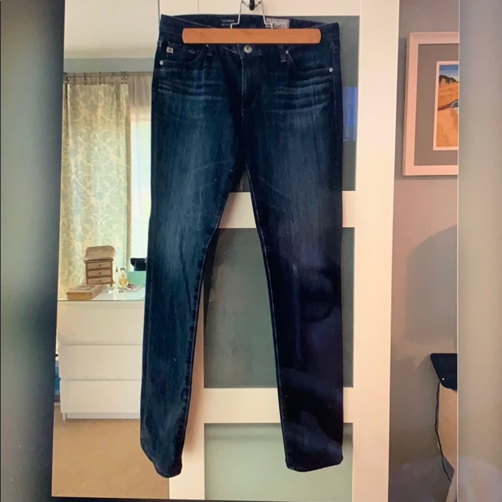 AG Contour the Prima mid-rise jeans.